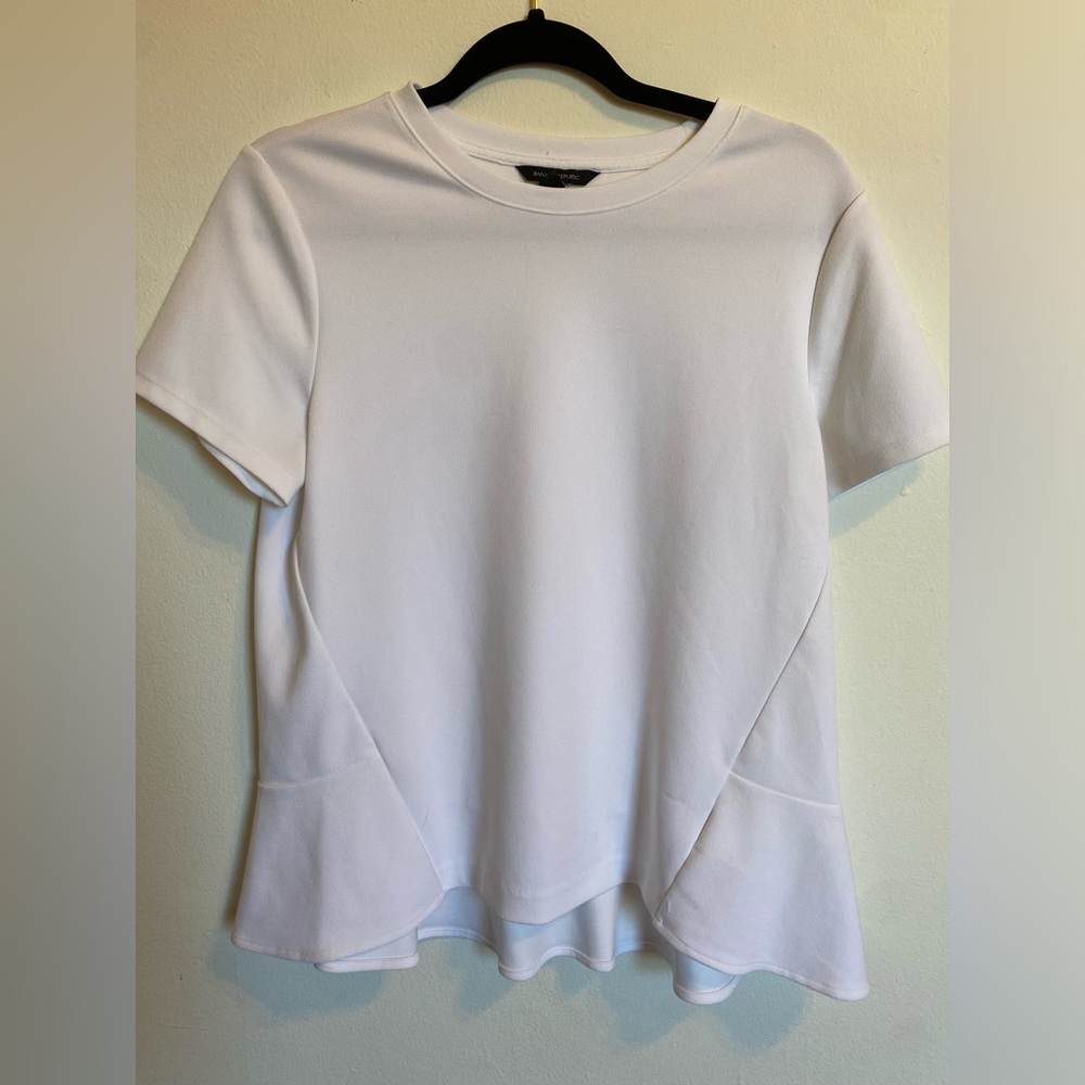 Banana Republic White Peplum top